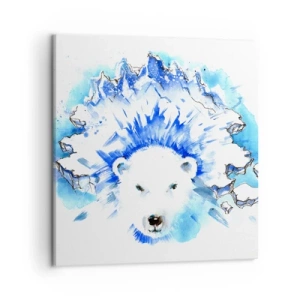 Canvas picture - King of Arctica in Icy Crown - 50x50 cm