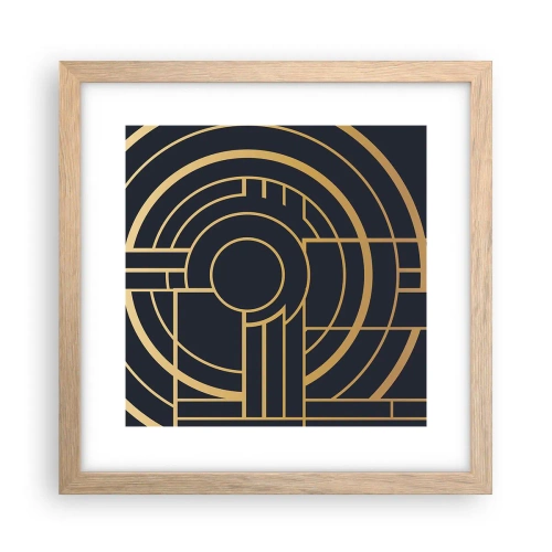 Poster in light oak frame - Tour of Things - 30x30 cm