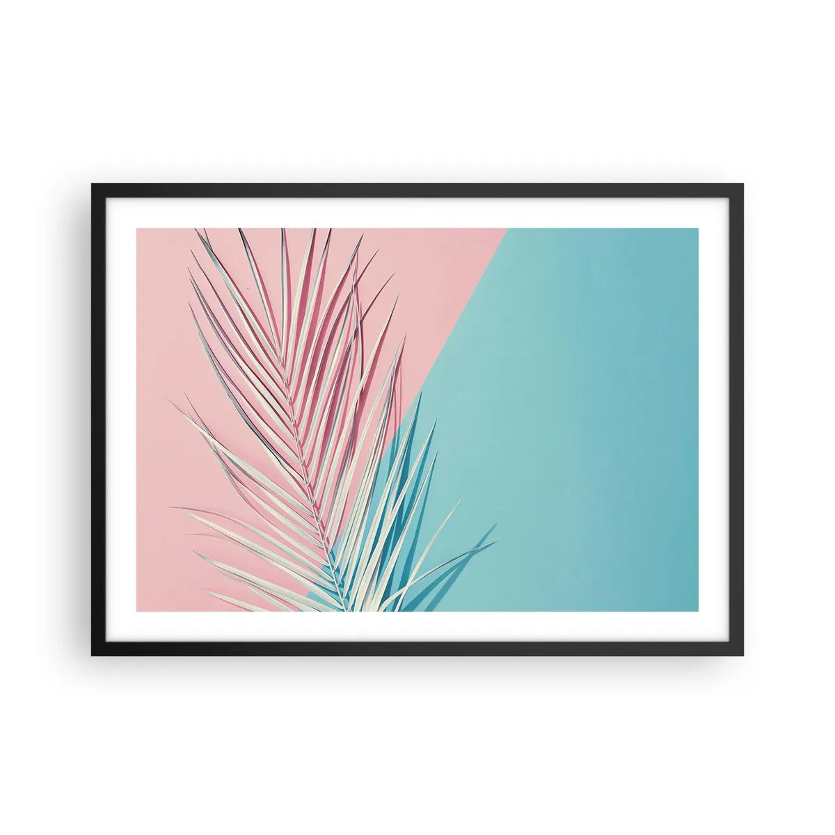 Poster in black frame - Tropical impression - 70x50 cm