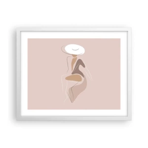 Poster in white frmae - Being a Lady - 50x40 cm