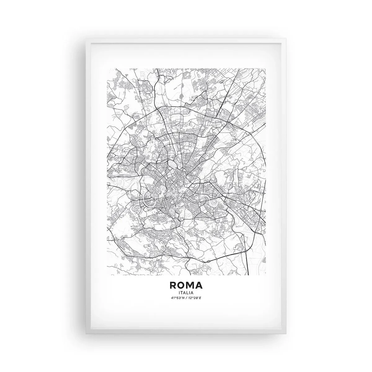 Poster in white frmae - Roman Circle - 61x91 cm