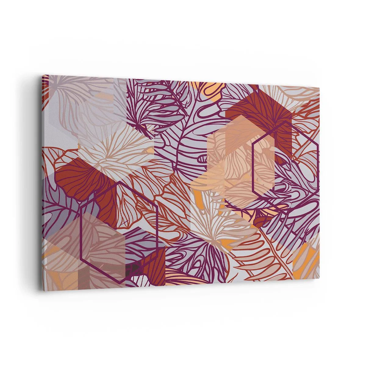 Canvas picture - Impossible Union of Geometry and Nature - 120x80 cm