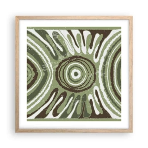 Poster in light oak frame - Explosion of Emotions - 50x50 cm