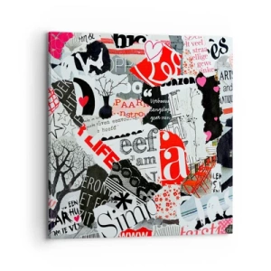 Canvas picture - Hipster's Collage - 70x70 cm