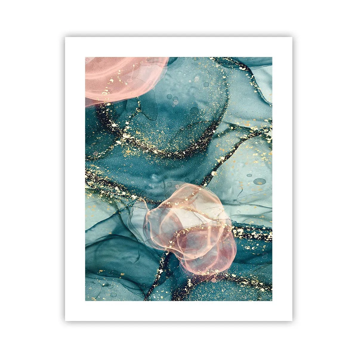Poster - Silm Blue, Tulle Pink - 40x50 cm