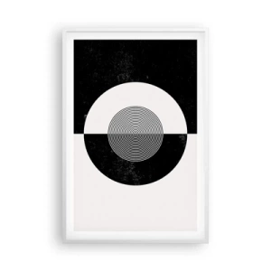 Poster in white frmae - Harmony in Black and White - 61x91 cm