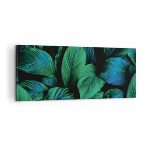 Canvas picture - In a Green Crowd - 100x40 cm