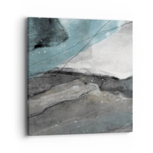 Canvas picture - Abstract: Rocks and Ice - 40x40 cm