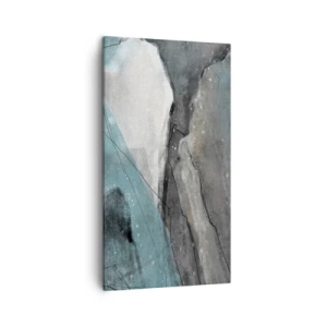 Canvas picture - Abstract: Rocks and Ice - 45x80 cm