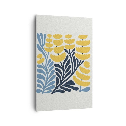 Canvas picture - Sunny Flowerbed - 80x120 cm