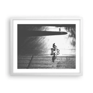 Poster in white frmae - Straight ahead, through the City - 50x40 cm