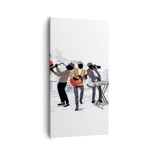 Canvas picture - Street Music - 55x100 cm