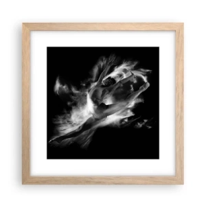 Poster in light oak frame - Stopped i in Flight - 30x30 cm