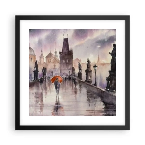 Poster in black frame - Peaople Don't Change - 40x40 cm