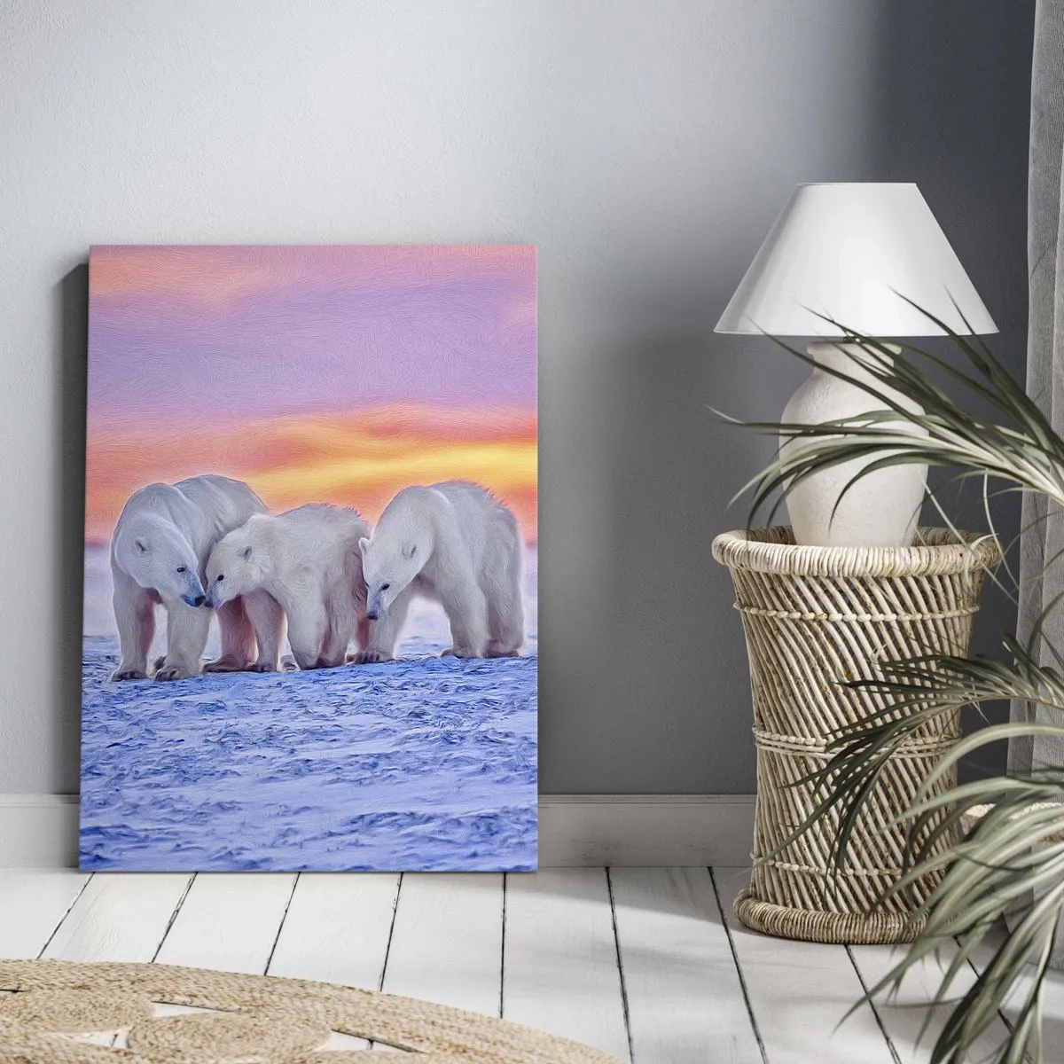 Canvas picture - Family Warmth Is Enough - 65x120 cm