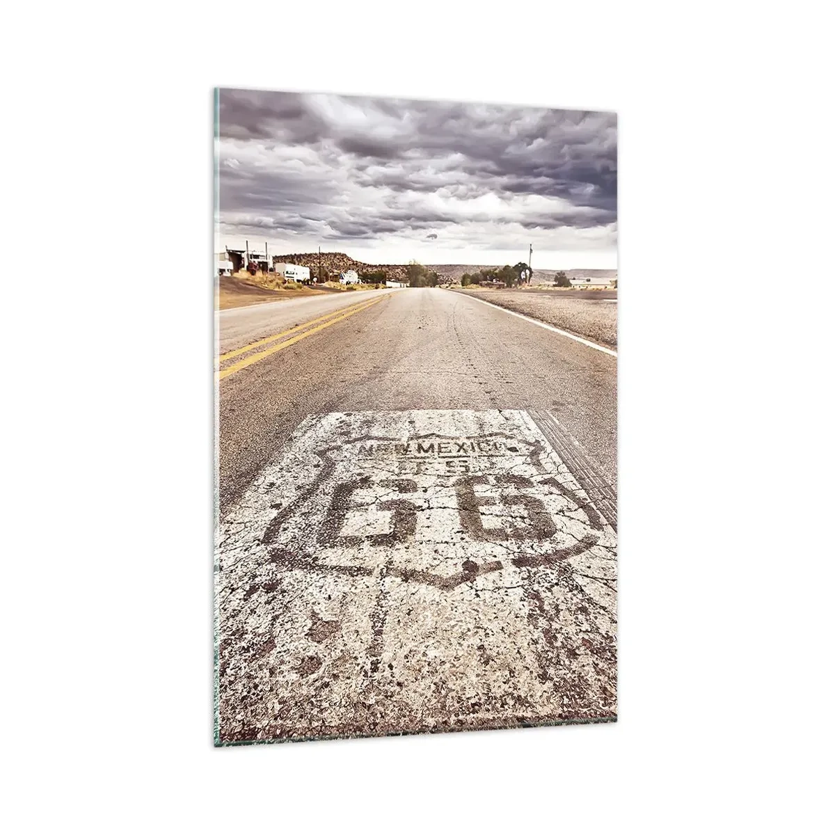 Glass picture - Mother Road - American Legend - 80x120 cm