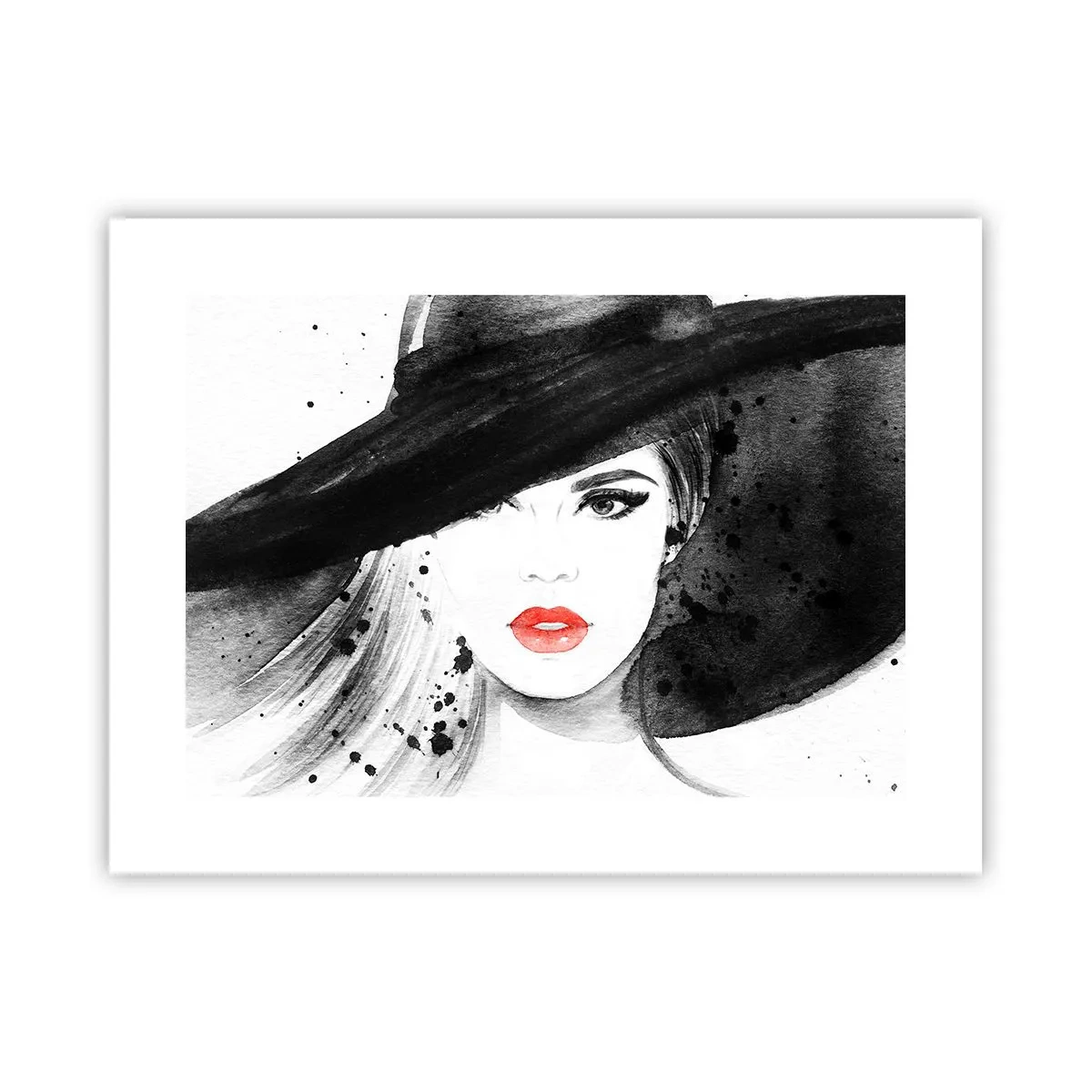 Poster - Lady in Black - 40x30 cm