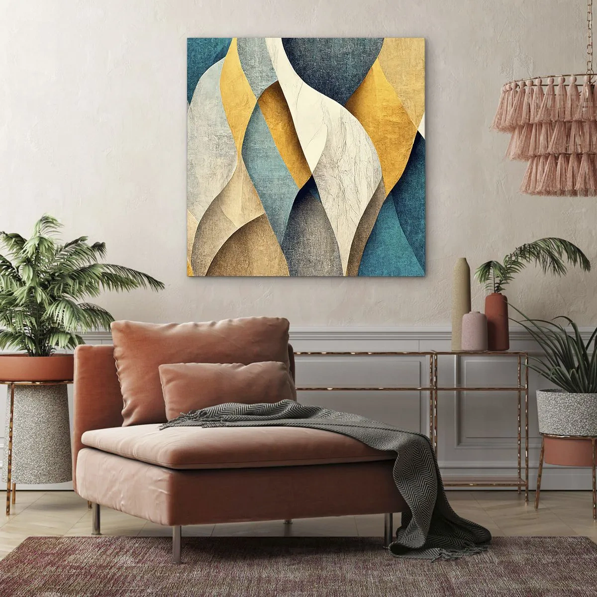 Canvas picture - Rhythm and Undulation - 60x60 cm