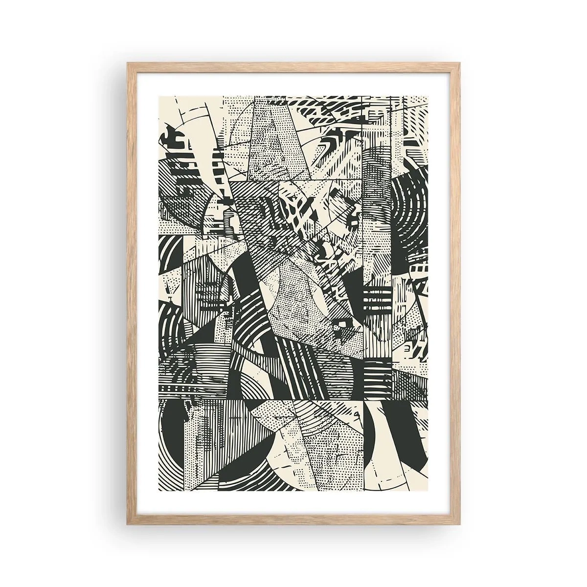 Poster in light oak frame - Dynamics of Contemporaneity - 50x70 cm