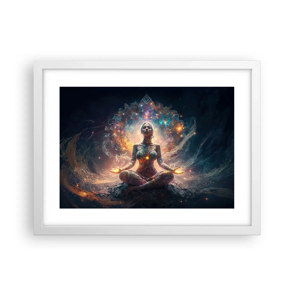 Poster in white frmae - Good Energy Flow - 40x30 cm