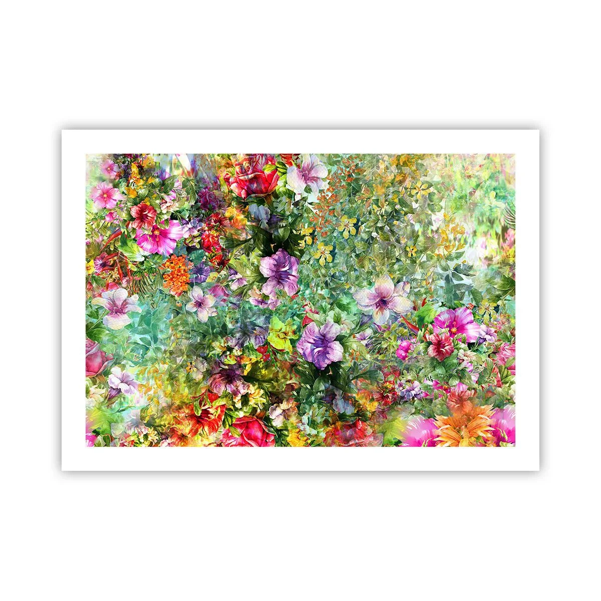 Poster - Lost in the Flowers - 70x50 cm