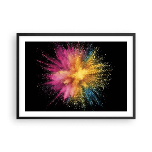 Poster in black frame - Birth of Colours - 70x50 cm