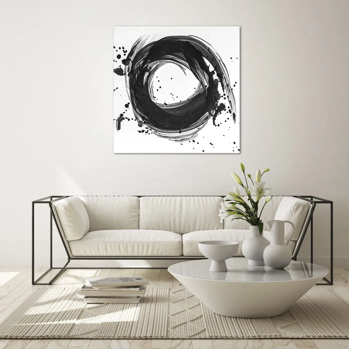 Glass picture - Whirl of Creation - 70x70 cm