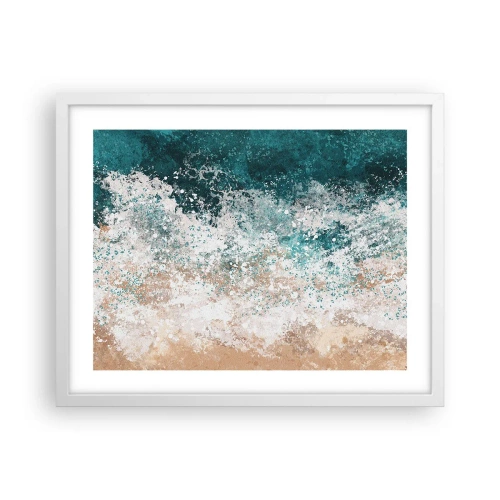 Poster in white frmae - Sea Tales - 50x40 cm