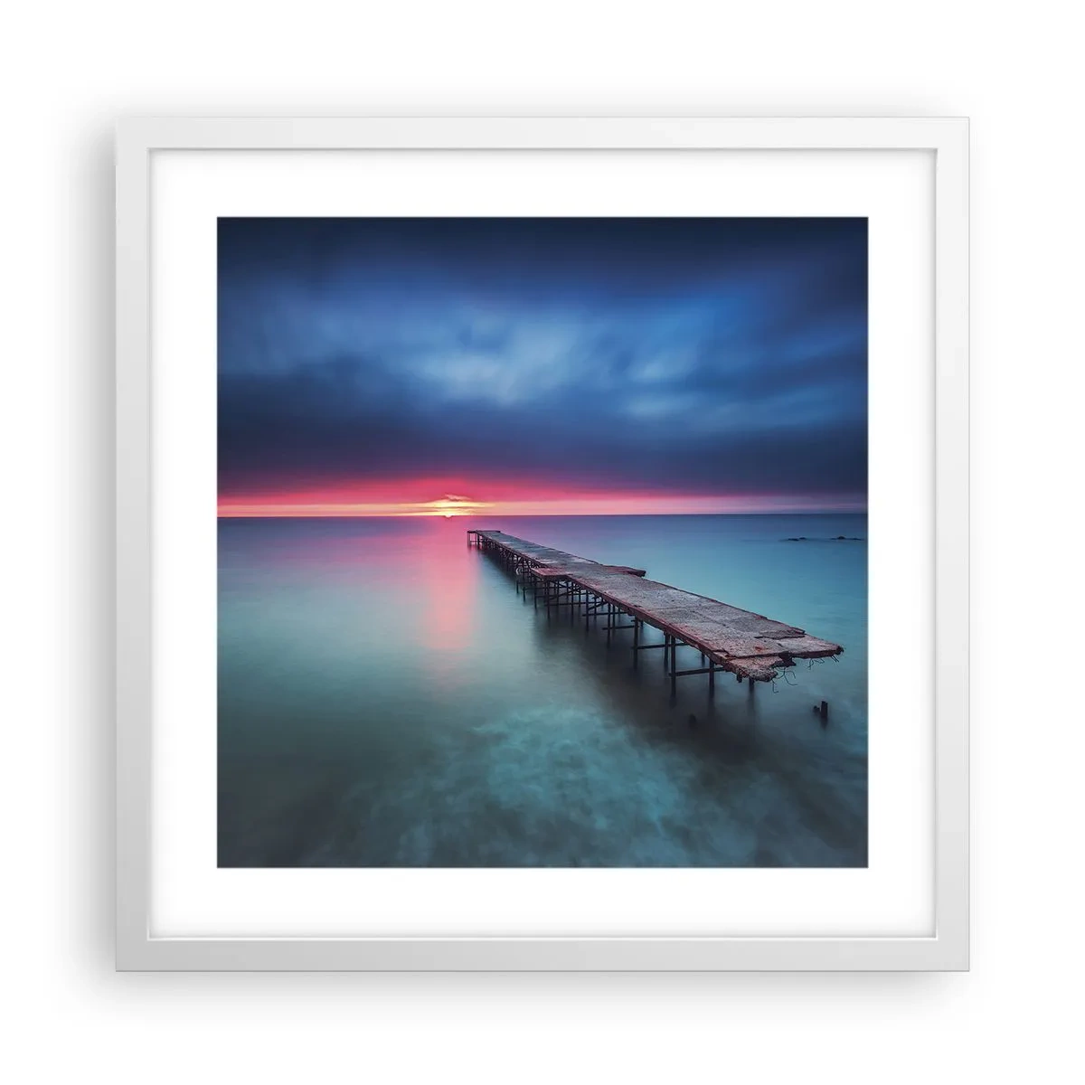 Poster in white frmae - Between Heaven and Earth - 40x40 cm