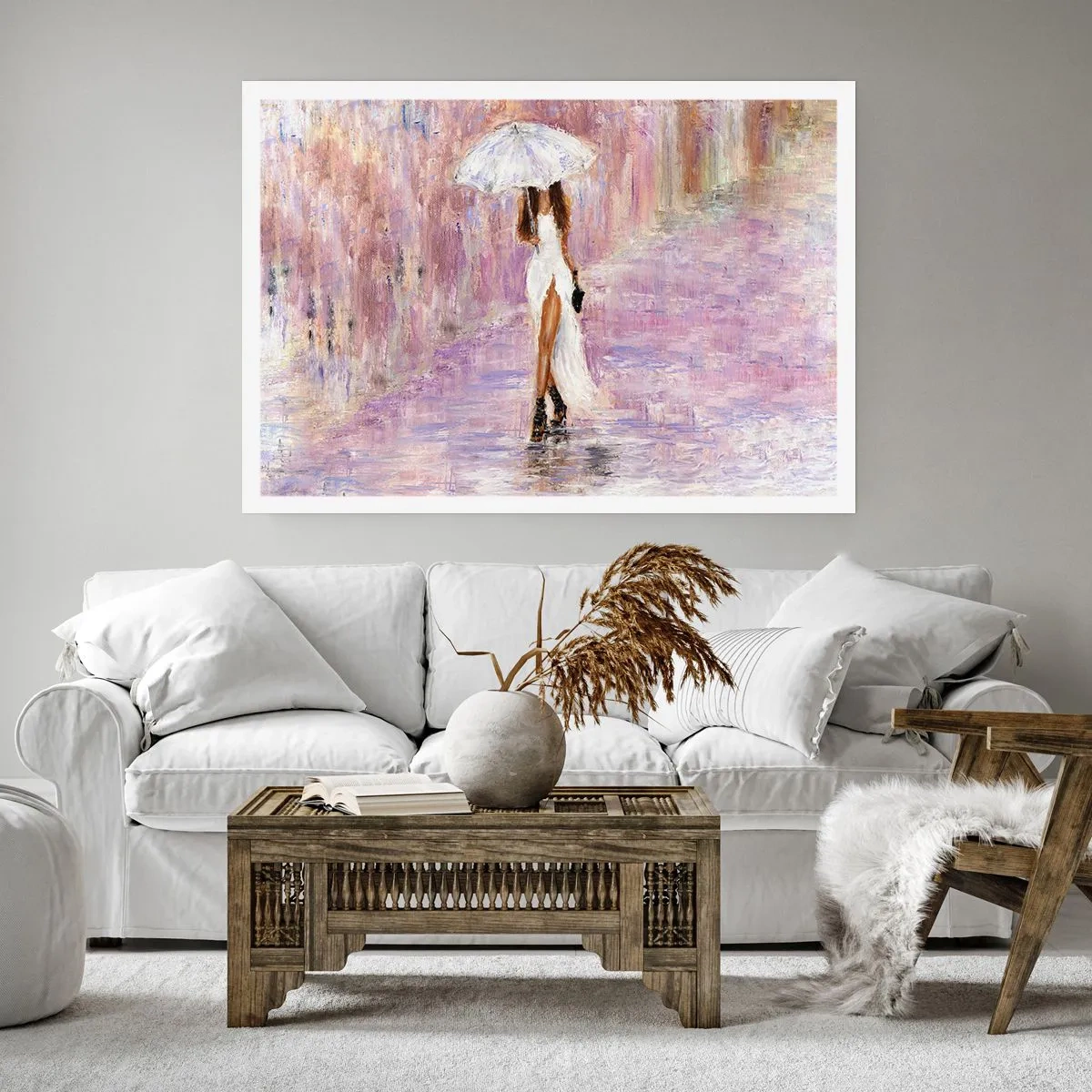 Poster - In Liliac Rain - 91x61 cm