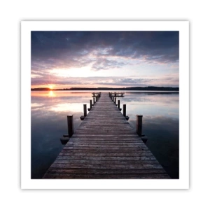 Poster - Quiet Border of Night and Day - 60x60 cm