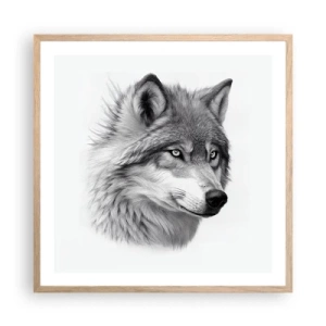 Poster in light oak frame - Alpha - Without a Doubt - 60x60 cm