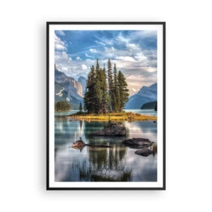Poster in black frame - By Big and Clear Waters - 70x100 cm