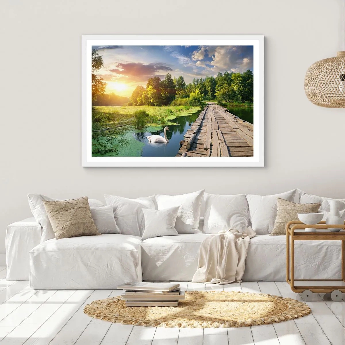 Poster in white frmae - Summer Everywhere - 40x30 cm