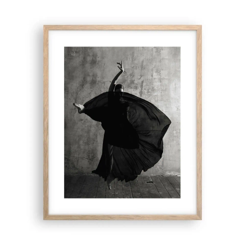 Poster in light oak frame - Full of Passion - 40x50 cm