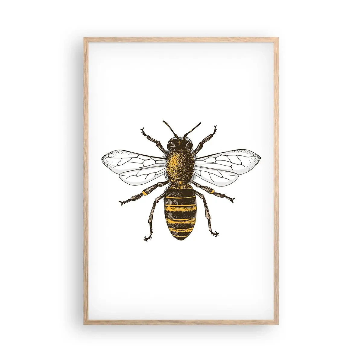 Poster in light oak frame - Beautiful and Good - 61x91 cm