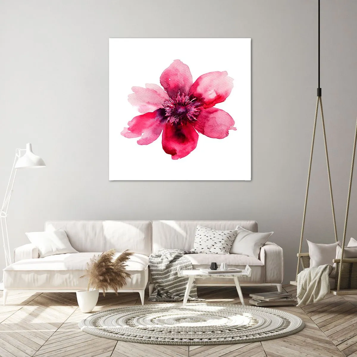 Canvas picture - Carmine, Fragrant Kiss - 60x60 cm