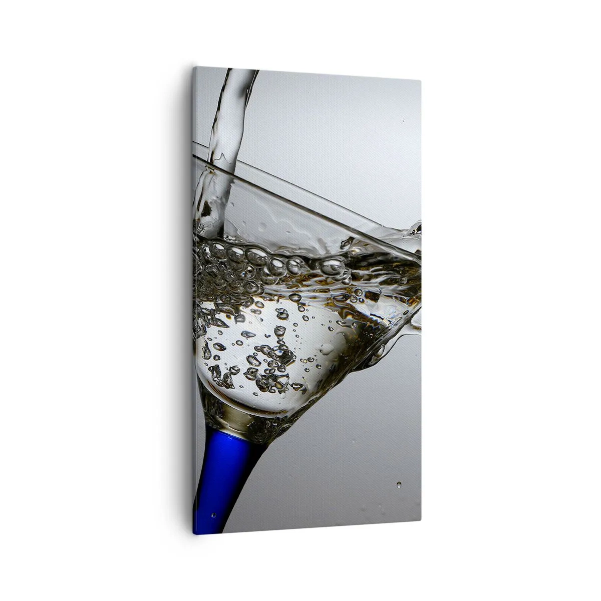 Canvas picture - Crystal Clear Water in a Crystal Glass - 55x100 cm