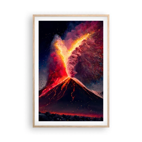 Poster in light oak frame - Beauty and Threat - 61x91 cm
