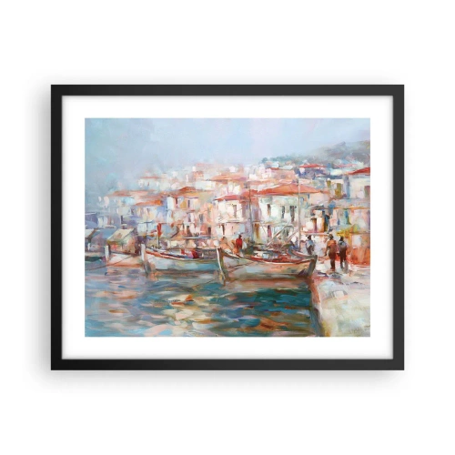 Poster in black frame - Holidays in Pastel - 50x40 cm