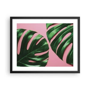 Poster in black frame - Green Rendezvous - 50x40 cm