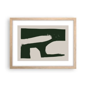 Poster in light oak frame - Whiteness of the Bay - 40x30 cm