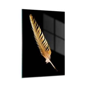 Glass picture - High-Class Feather - 50x70 cm