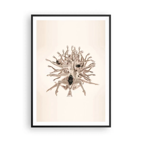 Poster in black frame - Dance in Bloom - 70x100 cm