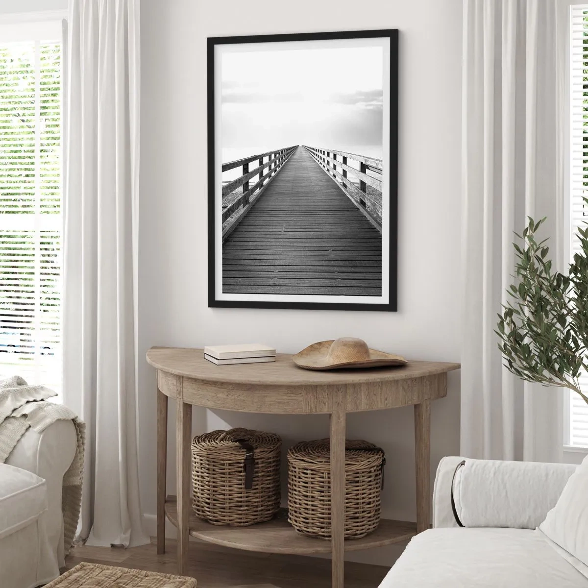 Poster in black frame - In the Distance… - 70x100 cm
