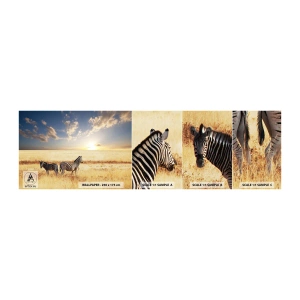 Photo Wallpaper Sample Standard Eco - Go away, Don't Disturb - Animals, Ribs, Safari - 100x30 cm