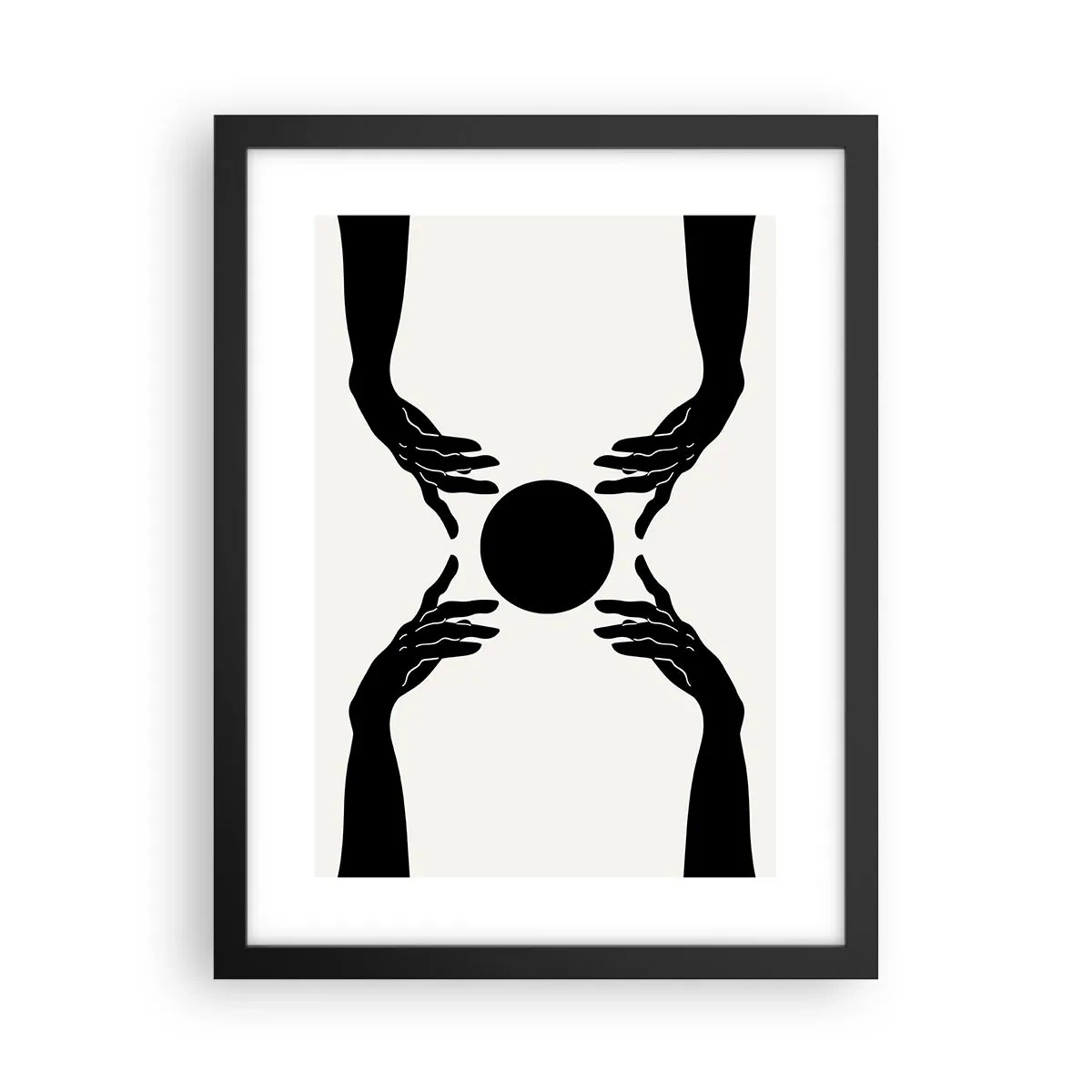 Poster in black frame - Secret Sign - 30x40 cm