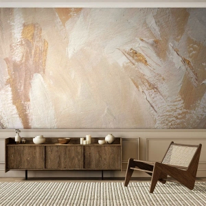 Photo Wallpaper Premium Canvas - Pastel Composition - Minimalistic, Bright, Piece - 100x70 cm