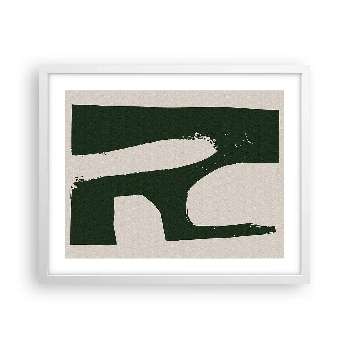Poster in white frmae - Whiteness of the Bay - 50x40 cm