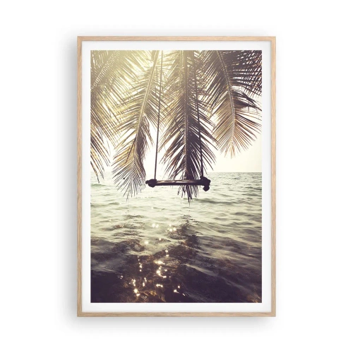 Poster in light oak frame - You Can Dream as Much as You Wish - 70x100 cm